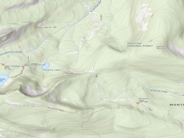 USGS topographic map of Rd 338U Campsite