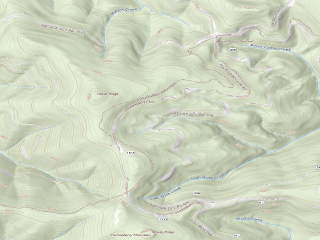 USGS topographic map of Rd 406 Site 1