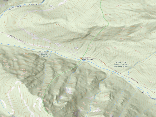 USGS topographic map of Rd 407 Site 1