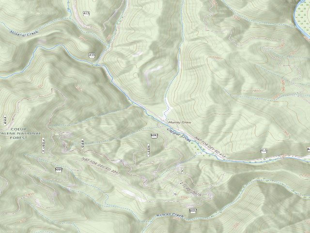 USGS topographic map of Rd 413 Site 11