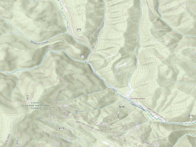USGS topographic map of Rd 413 Site 13