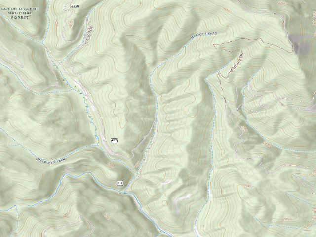 USGS topographic map of Rd 413 Site 15
