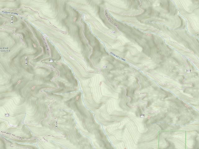 USGS topographic map of Rd 413 Site 17