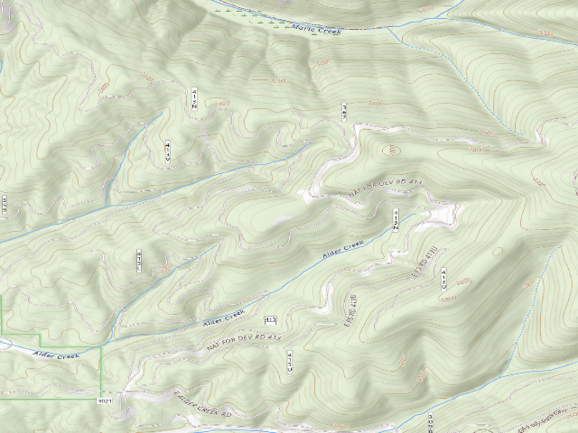 USGS topographic map of Rd 413 Site 18