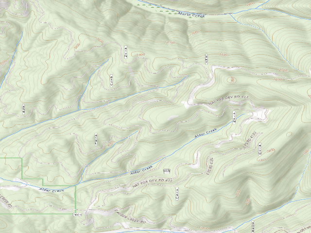 USGS topographic map of Rd 413 Site 19