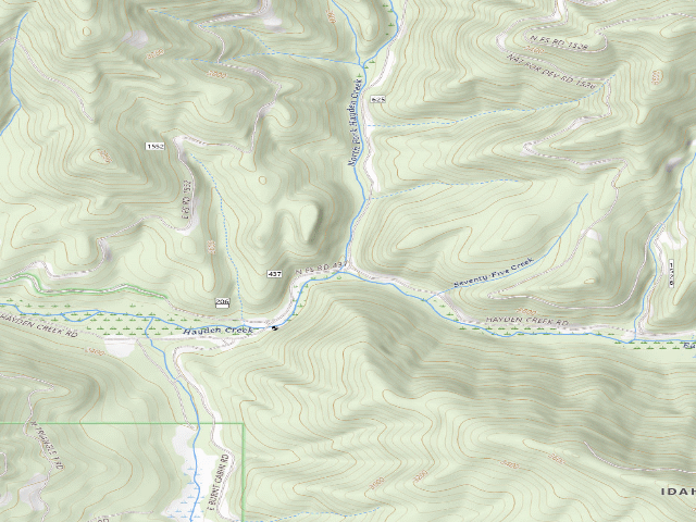 USGS topographic map of Rd 437 Site 1