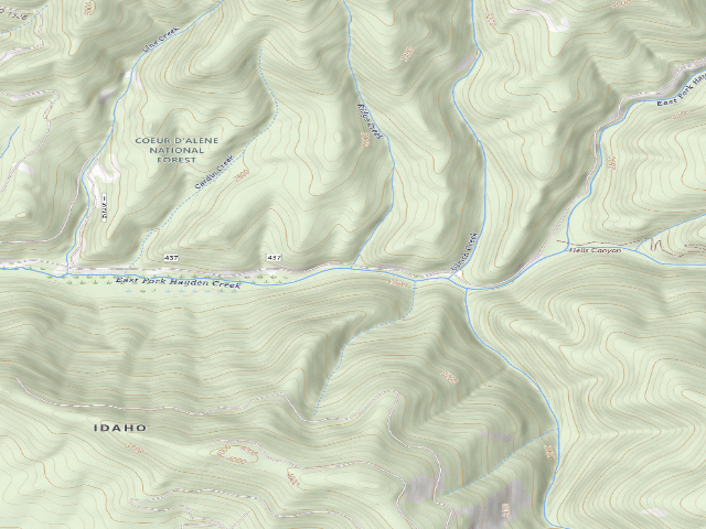 USGS topographic map of Rd 437 Site 10