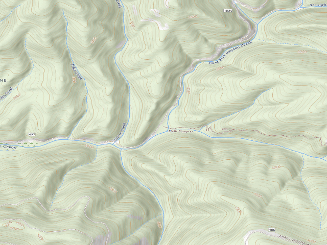 USGS topographic map of Rd 437 Site 17C