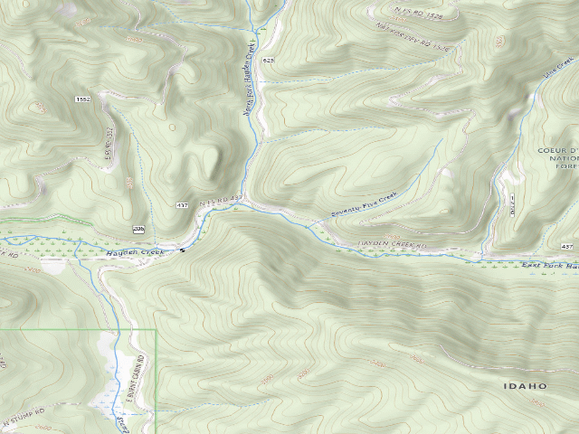 USGS topographic map of Rd 437 Site 5