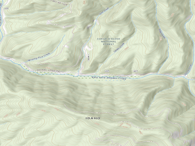 USGS topographic map of Rd 437 Site 9
