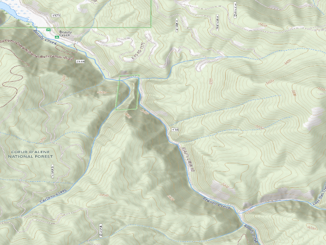 USGS topographic map of Rd 438 Site 1