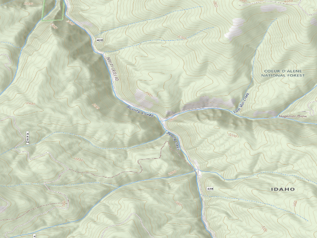 USGS topographic map of Rd 438 Site 4