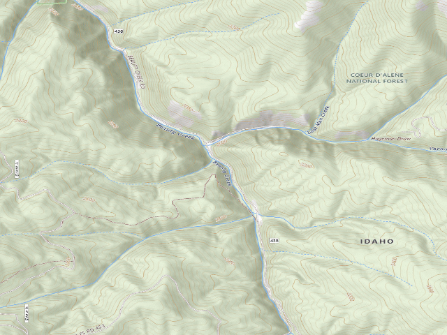 USGS topographic map of Rd 438 Site 5