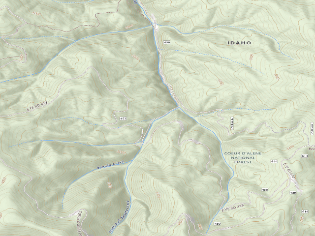 USGS topographic map of Rd 438 Site 6A