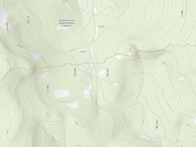 USGS topographic map of Rd 4424C Site 1