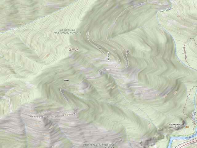 USGS topographic map of Rd 4445 Camp 2