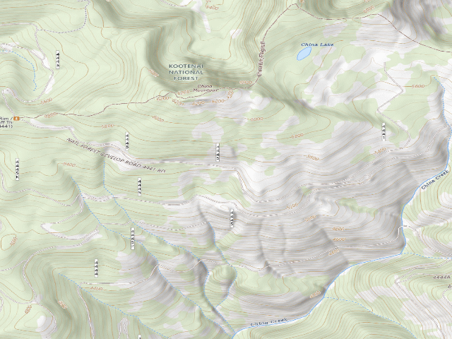 USGS topographic map of Rd 4445 Camp Site