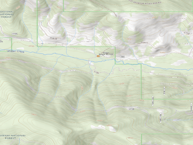 USGS topographic map of Rd 4724 Site 5