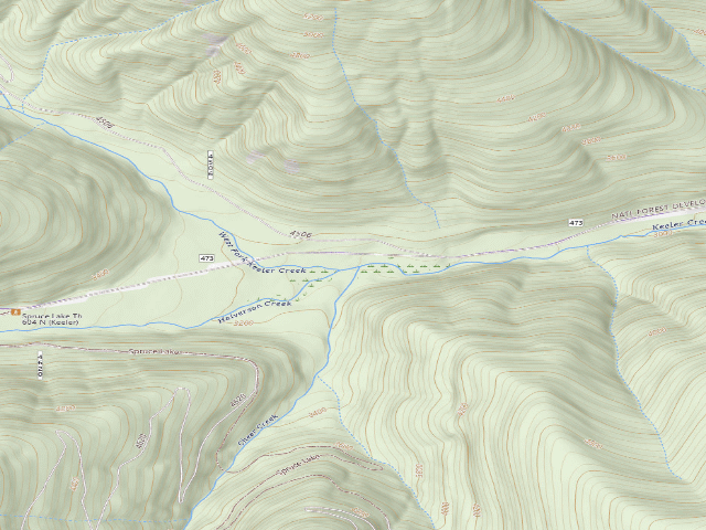 USGS topographic map of Rd 473 Camp 6