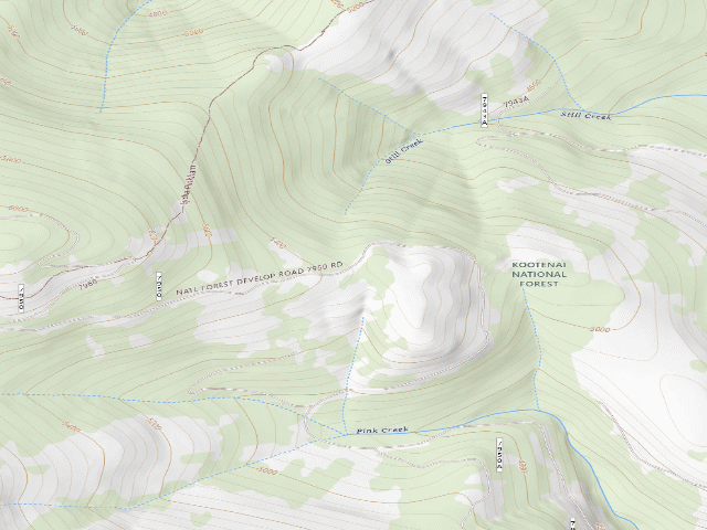 USGS topographic map of Rd 494 Site 3