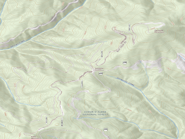 USGS topographic map of Rd 499 Site 4