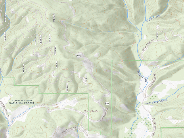 USGS topographic map of Rd 499 Site 5