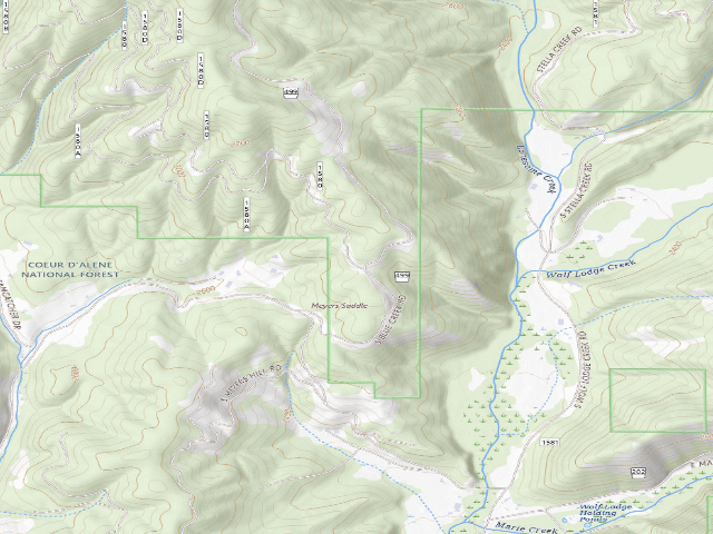 USGS topographic map of Rd 499 Site 6