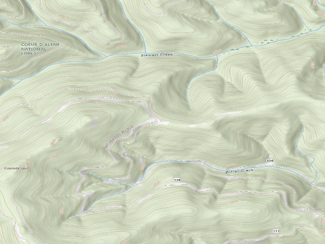 USGS topographic map of Rd 534 Site 1