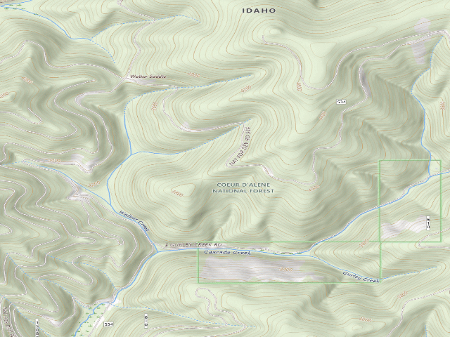 USGS topographic map of Rd 534 Site 2
