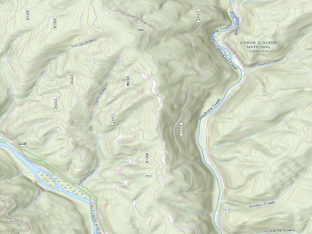 USGS topographic map of Rd 602 Site 4