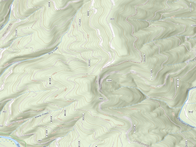 USGS topographic map of Rd 602 Site 5