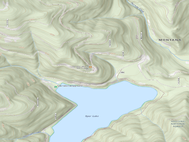 USGS topographic map of Rd 604 Camp 1