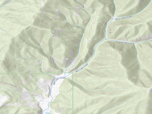 USGS topographic map of Rd 614 Site 1