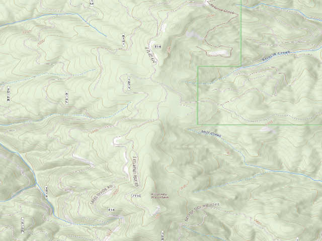 USGS topographic map of Rd 614 Site 11