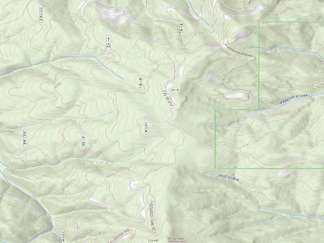 USGS topographic map of Rd 614 Site 12