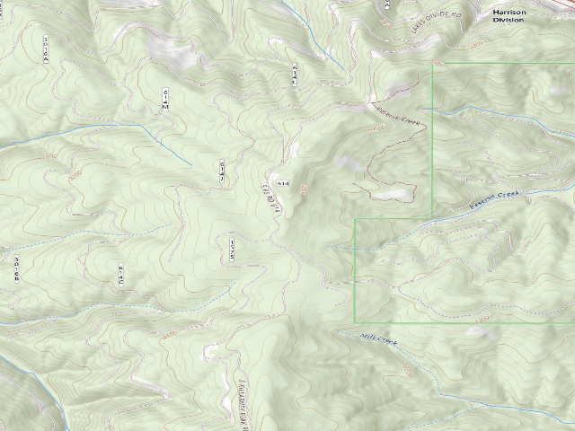 USGS topographic map of Rd 614 Site 13