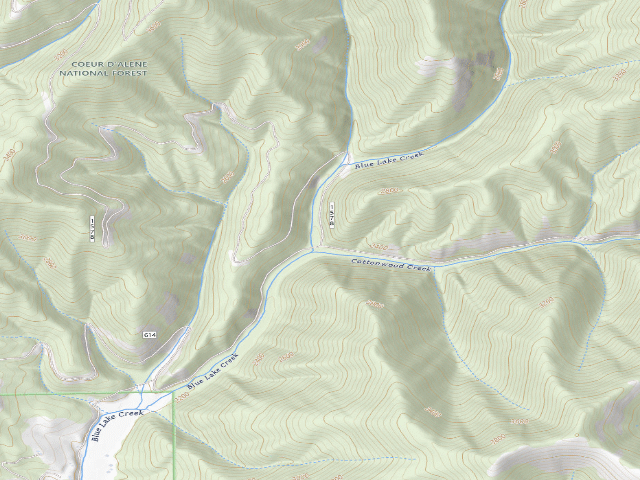 USGS topographic map of Rd 614 Site 3