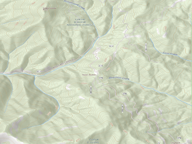 USGS topographic map of Rd 614 Site 4