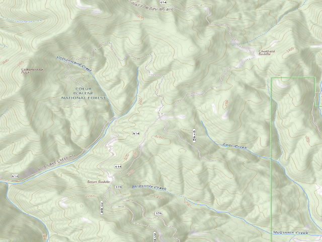 USGS topographic map of Rd 614 Site 5