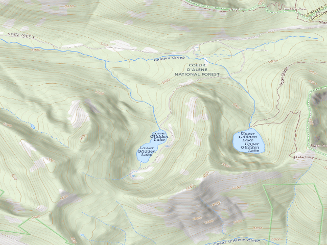 USGS topographic map of Rd 615 Site 3
