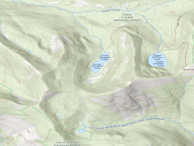 USGS topographic map of Rd 615 Site 7D