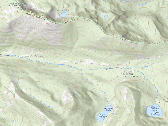 USGS topographic map of Rd 7623 Site 3