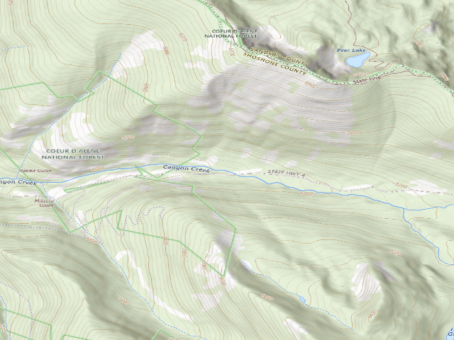 USGS topographic map of Rd 7623 Site 5