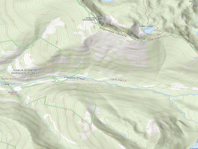 USGS topographic map of Rd 7623 Site 6