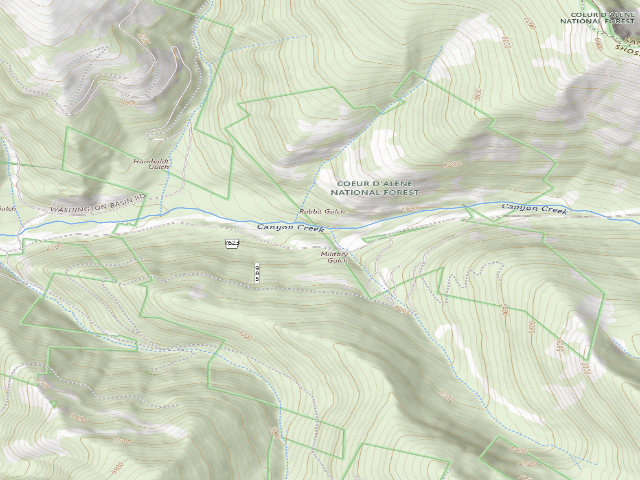 USGS topographic map of Rd 7623 Site 7