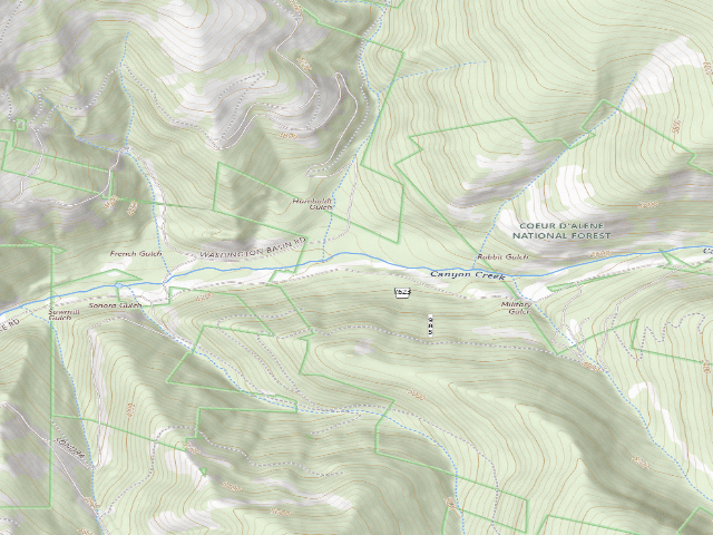 USGS topographic map of Rd 7623 Site 8