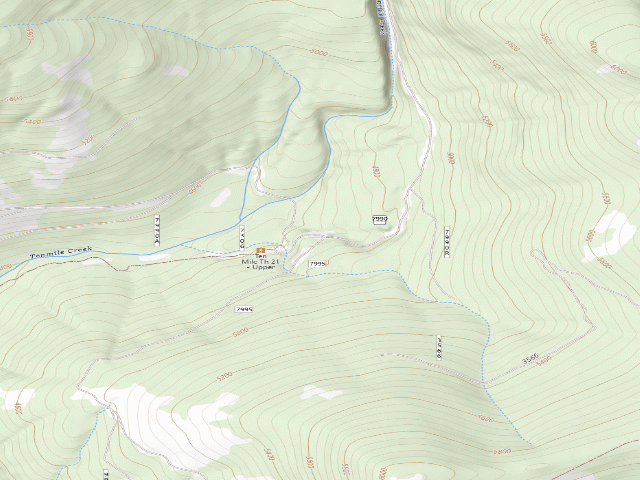 USGS topographic map of Rd 7995 Campsite
