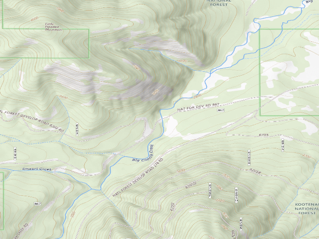 USGS topographic map of Rd 867 Site 3
