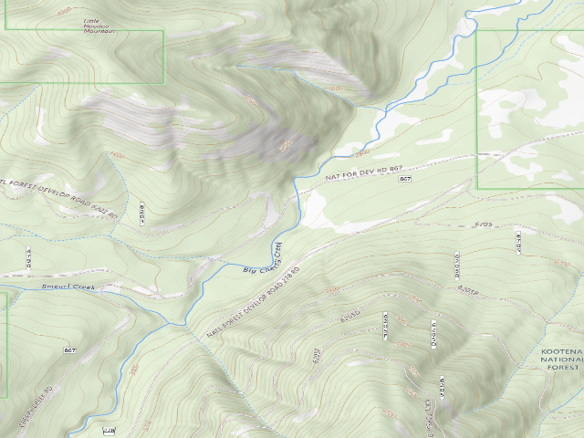 USGS topographic map of Rd 867 Site 4