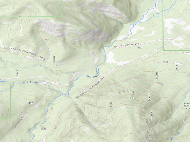 USGS topographic map of Rd 867 Site 5